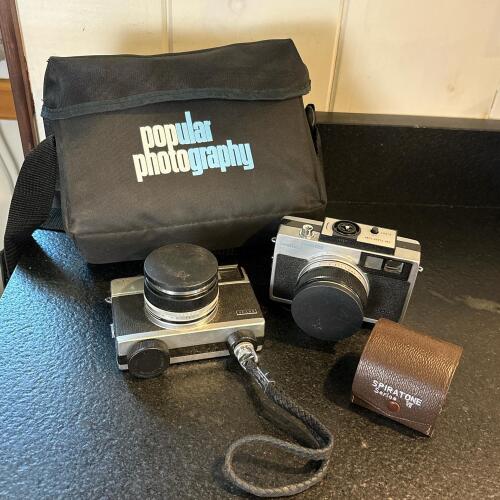 Vintage Sears Camera Lot with Carrying Bag