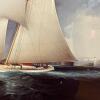 41.75' x 28.5" Framed Nautical Sailing Ship Print - 5