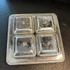 Pedestal Condiment Server with Glass Inserts - 2