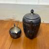 B Rogers Silver Co Silver on Copper Coffee Pot and Creamer - 6