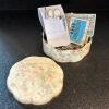 Avon Floral Tin with Sewing Notions and Accessories