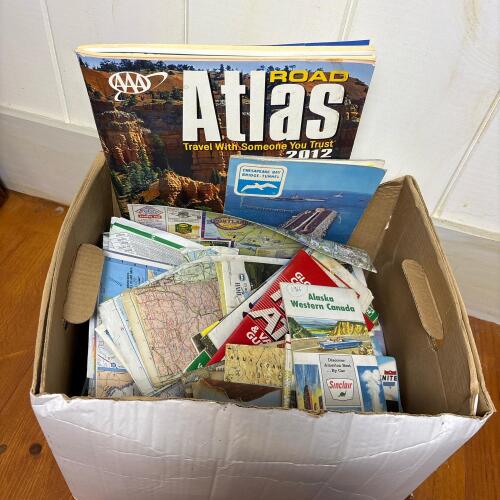 Assorted Road Maps and Travel Brochures