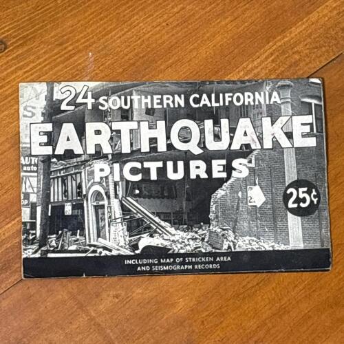 24 Southern California Earthquake Pictures Booklet, 1933
