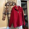 Plaid Shirt Jacket and Red Fleece Pullover