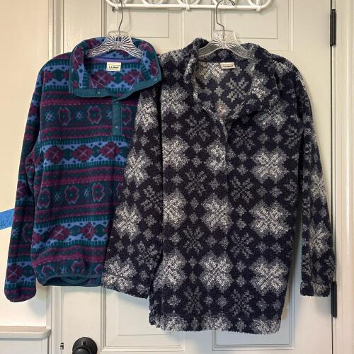 Vintage L.L.Bean Patterned Fleece Pullovers