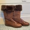 Bass Shearling-Lined Leather Boots