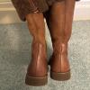 Bass Shearling-Lined Leather Boots - 7
