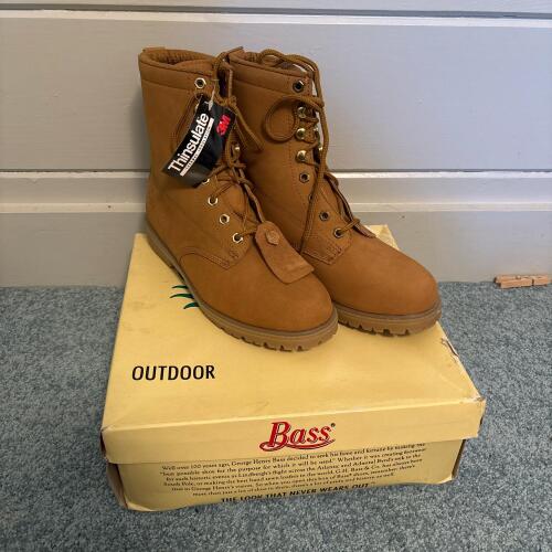 Bass Leather Work Boots with Thinsulate Insulation