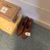 Bass Brown Leather Block Heel Shoes - 6