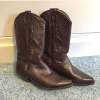 Brown Leather Western Cowboy Boots