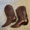 Brown Leather Western Cowboy Boots - 2