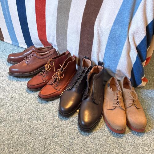 Men's Leather and Suede Lace Up Shoes