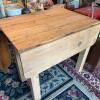 Rustic Drop-Leaf Wooden Table - 5