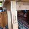 Rustic Drop-Leaf Wooden Table - 6