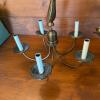Brass-Toned Colonial-Style Chandeliers & Wall Sconce - 7