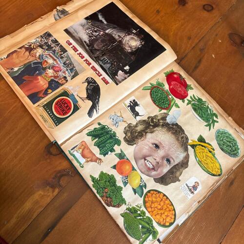 Vintage Scrapbook with MCM Magazine Clippings
