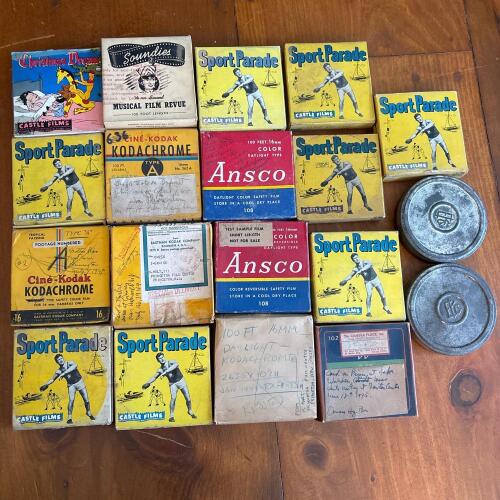 Vintage 16mm 100 ft Film Reels