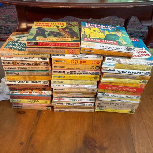 Large Lot of Vintage 16mm Film Movie Reels