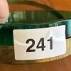 Green Glass Divided Dish With Brass Toned Trim - 5