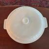 White Anchor Hocking Covered Casserole Dish - 2
