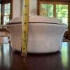 White Anchor Hocking Covered Casserole Dish - 6