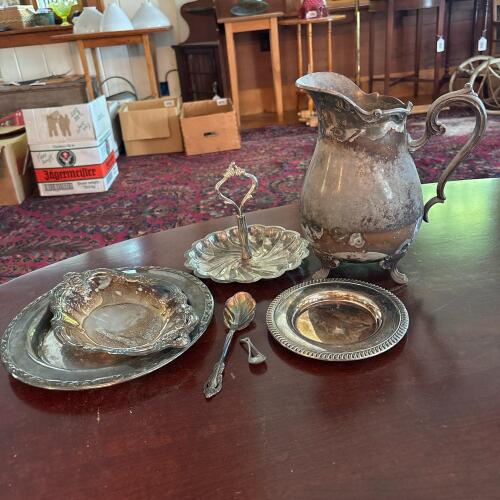 Assorted Silverplate & Metal Tableware