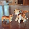 Two Tiny Dog Figurines