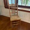 Wooden Spindle Back Chair with Cane Seat