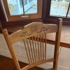 Wooden Spindle Back Chair with Cane Seat - 3