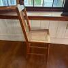 Wooden Spindle Back Chair with Cane Seat - 4