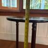 Dark Brown Round Wooden Accent Table - 6