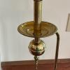Brass Tone Floor Lamp with Pleated Shade - 5