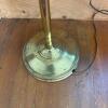 Brass Tone Floor Lamp with Pleated Shade - 6