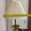 Brass Tone Floor Lamp with Pleated Shade - 8
