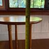 Light Brown Round Wooden Accent Table - 6