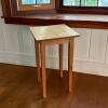Light Wood Square Accent Table