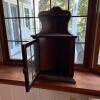 Bombay Company Corner Wall Cabinet With Glass Door - 2
