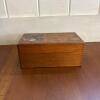 Wayne Novelty Wooden Index Card File Box - 4