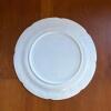 White Embossed Grapevine Pattern Ceramic Plate - 3