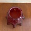 Cranberry Glass Hobnail-Style Lamp Shade - 2