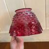 Cranberry Glass Hobnail-Style Lamp Shade - 4