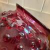 Cranberry Glass Hobnail-Style Lamp Shade - 5