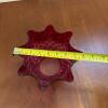 Cranberry Glass Hobnail-Style Lamp Shade - 8