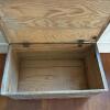 Rustic Wooden Storage Chest with Carved Feet - 4