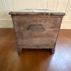 Rustic Wooden Storage Chest with Carved Feet - 13