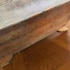 Rustic Wooden Storage Chest with Carved Feet - 15