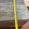 Rustic Wooden Storage Chest with Carved Feet - 16