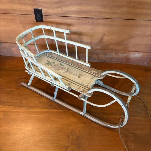 Vintage Decorative Wooden Sleigh