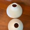 Three White Milk Glass Lamp Shades - 2
