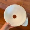 Three White Milk Glass Lamp Shades - 6